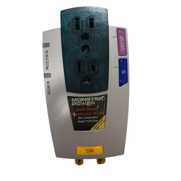 MONSTER POWER MP HT 200 2-Outlet Home Theater PowerCenter HT  1 v2.0 - Picture 1 of 5